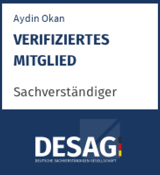 DESAG — Deutsche Sachverständigen Gesellschaft, verifiziertes Mitglied